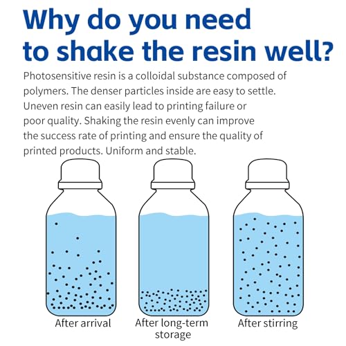 Antinsky HeatMixer-HM100 3D Printer Resin Mixer & Heating, No Heating Preheat 40 & 50 ℃ to Improve Printing Quality for 250g/500g/1kg LCD DLP SLA Resins Anycubic ELEGOO Phrozen SUNLU Siraya Tech Antinsky