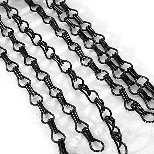 Oumefar Room Divider Metal Chain Curtains, Aluminum Metal Chain Curtains Multifunctional for Home, Restaurants, Cafes, Pubs, Baker, Kitchens Room Separating Decoration, 35.4 * 82.7 inch Oumefar