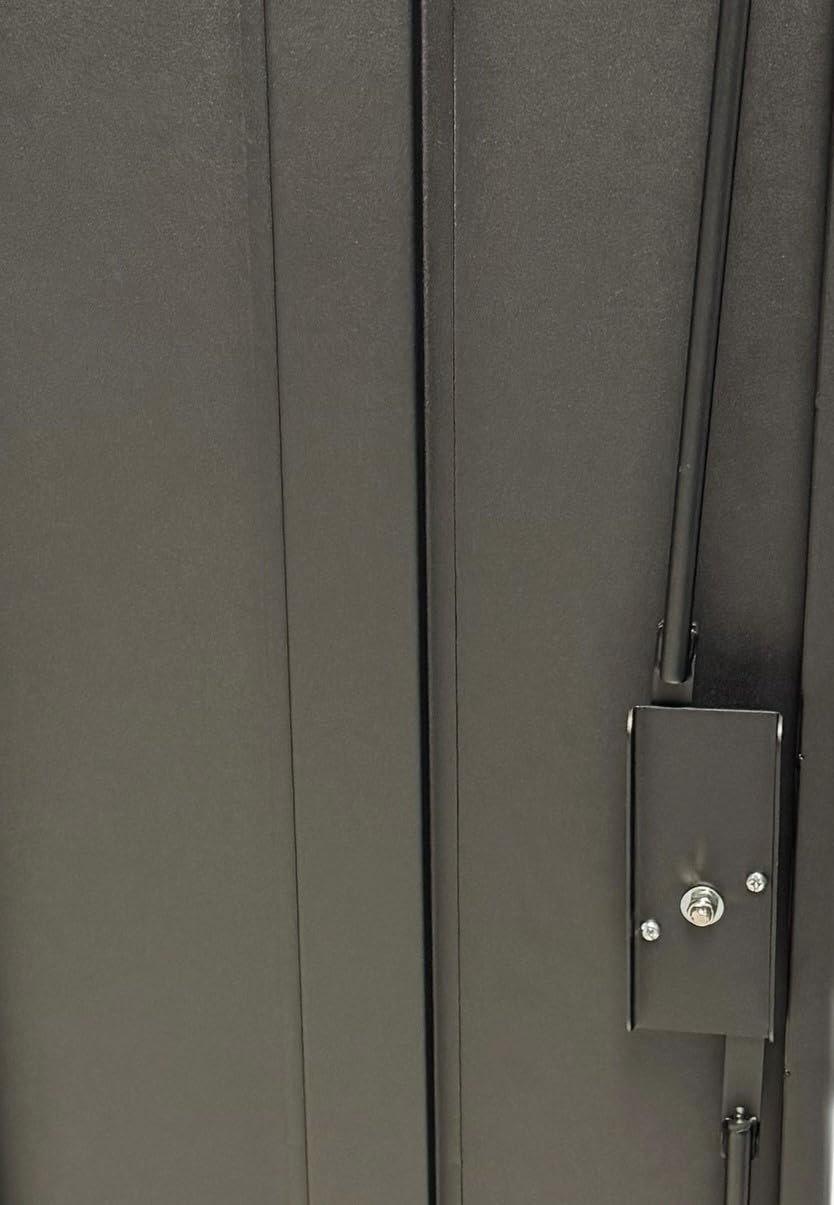 First Watch 8-Gun Security Cabinet, Steel Storage Safe with Lock, American Flag Design, Black Homak