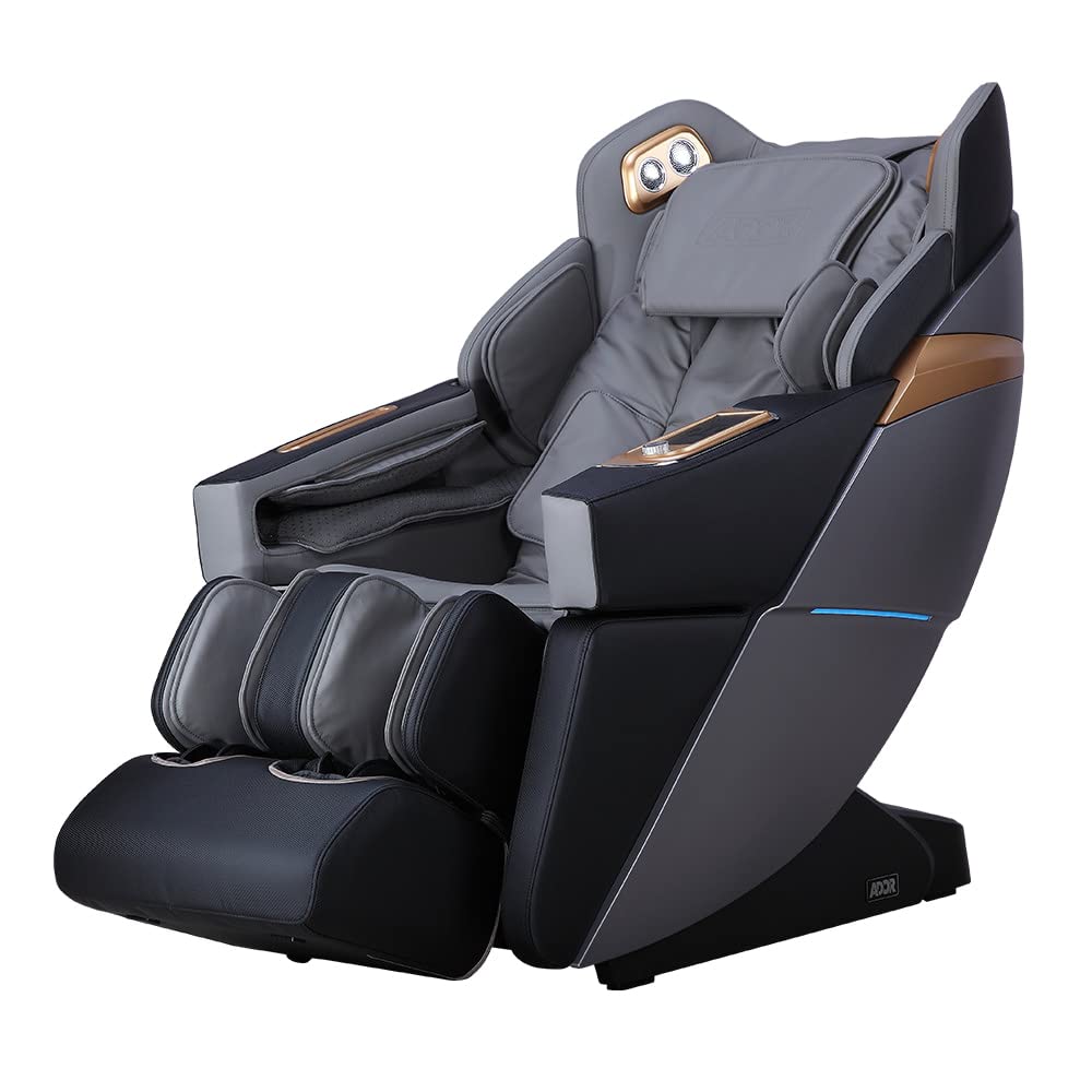 Osaki Ador Allure 3D Zero Gravity Ergonomic SL-Track Intelligent Voice Control Massage Chair - Black & Charcoal Osaki