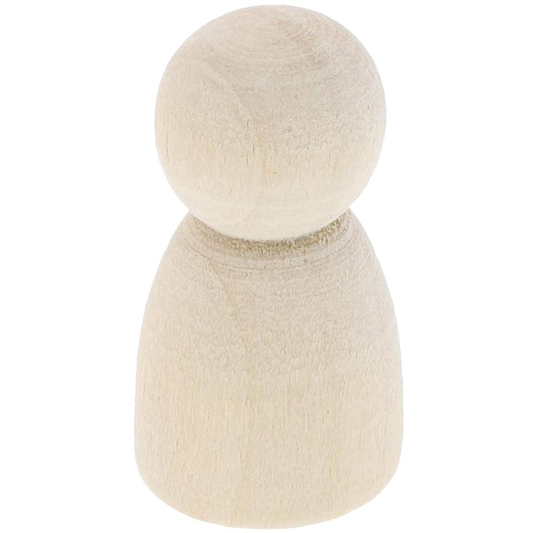 Bright Creations Wood Peg Dolls, Wooden Figures (1.1 Inch, 50-Pack) Bright Creations