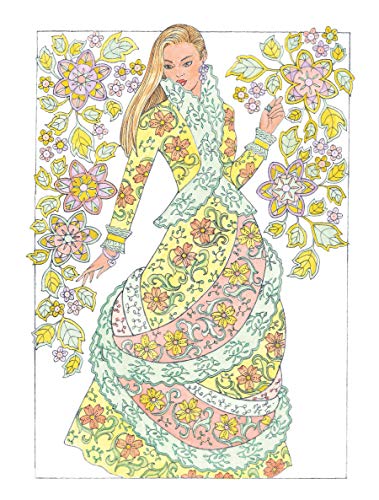 Creative Haven Fantasy Fashions Coloring Book (Adult Coloring Books: Fashion) Dover Publications