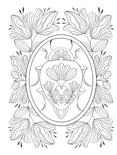 Creative Haven Boho Bugs Coloring Book (Adult Coloring Books: Insects) WoodArtSupply