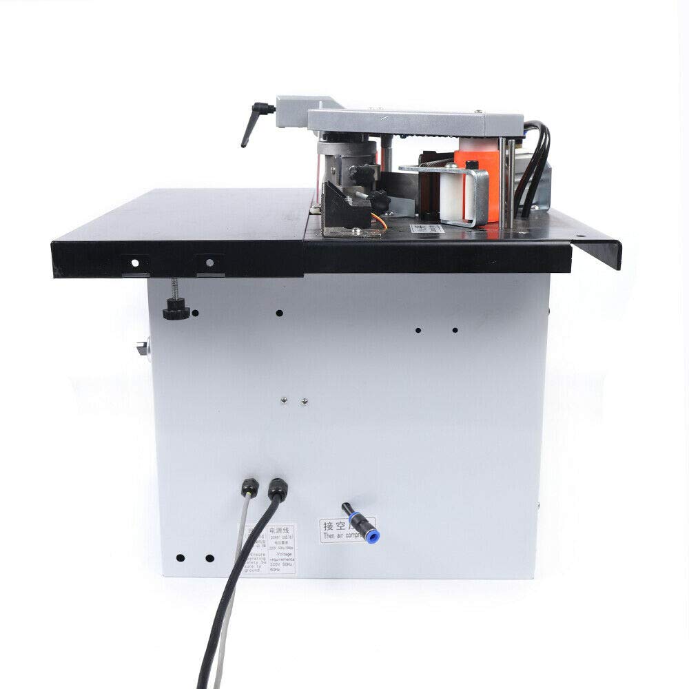 Portable Edge Bander, Automatic Edge Banding Machine Double Side Gluing Wood Banding Machine,110V,0-6m/min MARTEXBUY