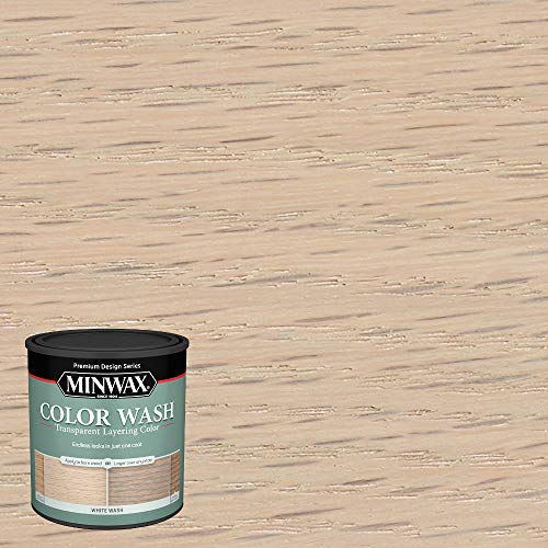 Minwax 618604444 Color Wash Transparent Layering Color, White Wash, 1 Quart Minwax