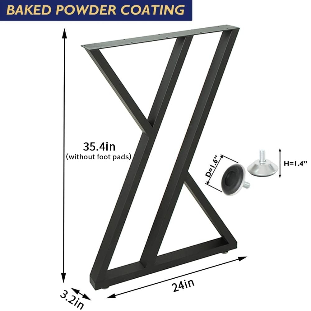 BOTAOYIYI Table Legs 36 Inch, Counter Height Table Legs, Bar Metal High Tall Base Desk Steel for Kitchen or Outdoor BOTAOYIYI