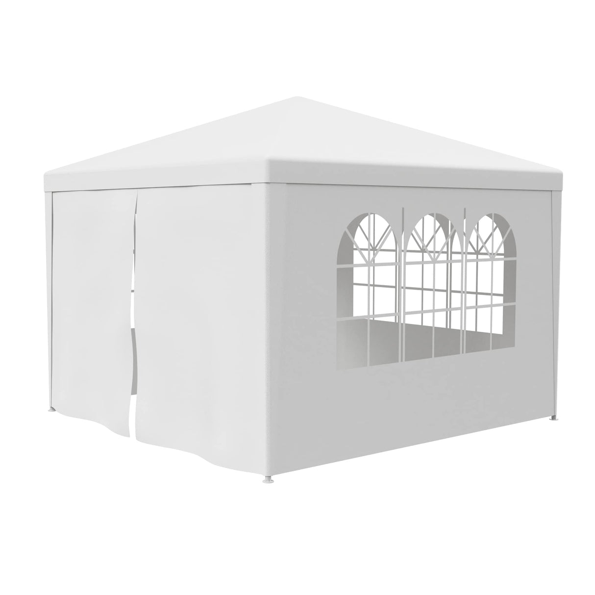 HomGarden 10'x10' Outdoor Canopy Tent Patio Camping Gazebo Storage Shelter Pavilion Cater Party Wedding BBQ Events Tent w/Removable Sidewalls HomGarden
