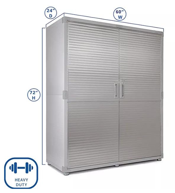 Heavy-Duty Commercial UltraHD Storage Cabinet (Granite Gray, 60" W x 24" D x 72" H) Generic
