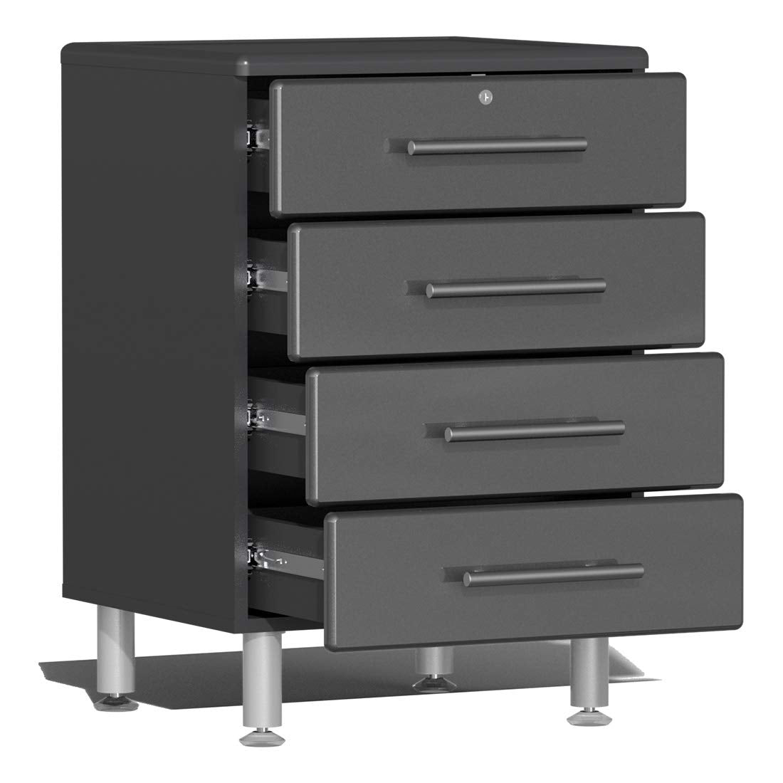 Ulti-Mate UG23092G 9-Piece Garage Cabinet Kit with Bamboo Worktop in Graphite Grey Metallic Ulti-Mate
