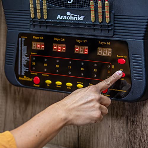 Arachnid E650 Free Standing Dartboard Cabinet Set, Rustic (E650FSRT-BK2) Arachnid