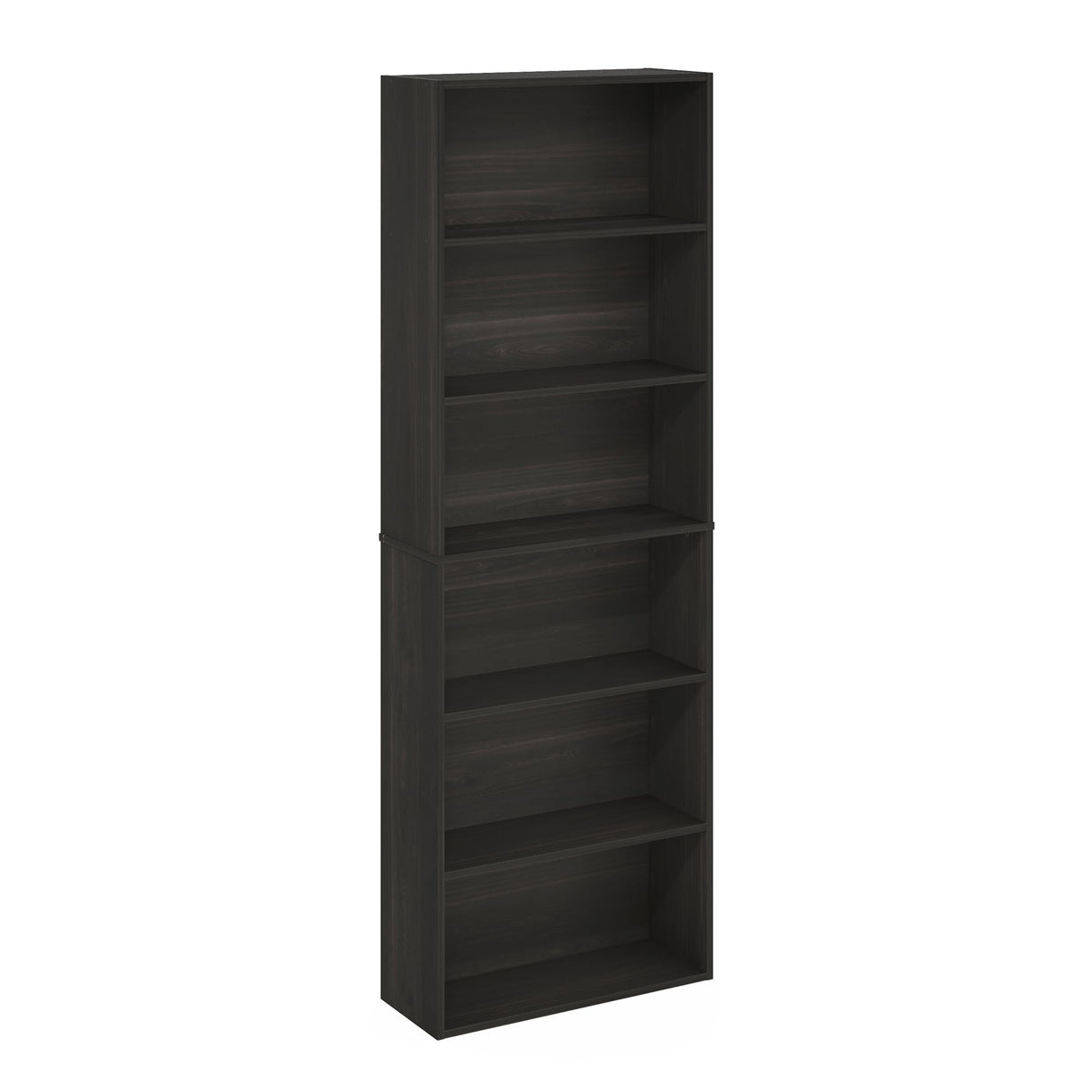 Furinno Jaya Simply Home Free Standing 6-Tier Open Storage Bookcase, Espresso Furinno