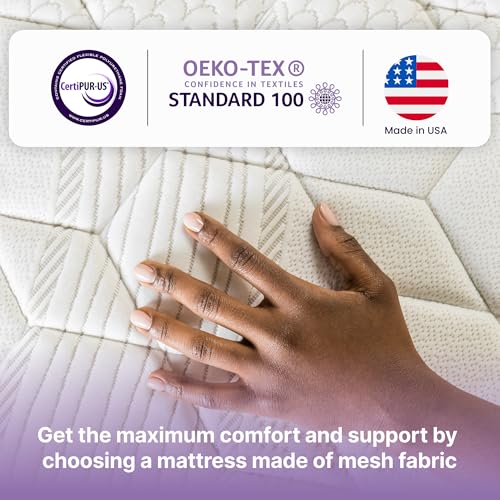 NapQueen Twin-XL Mattress, 10 Inch Victoria Hybrid Cooling Gel Infused Pocket Spring and Memory Foam Mattress, Twin-XL Size Mattress Bed in a Box, CertiPUR-US Certified, Fiberglass-Free Mattress NapQueen