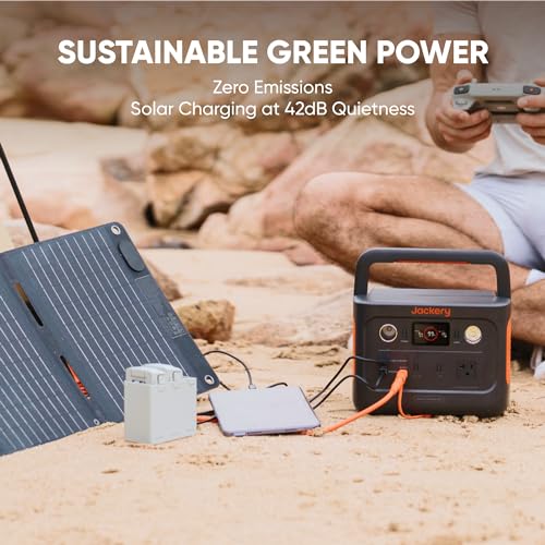 Jackery Explorer 240 v2 Portable Power Station 2024 New Version, 256Wh LiFePO4 Battery with 300W AC/100W USB-C Output, 1Hr Fast Charging, Versatile Scenarios-Outdoor/Camping/RV/Travel/Emergency Backup Jackery