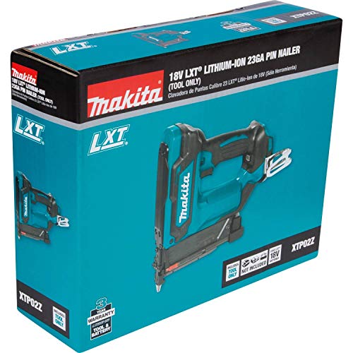Makita XTP02Z-R 18V LXT Lithium-Ion Cordless 23 Gauge Pin Nailer (Tool Only) (Renewed) Makita
