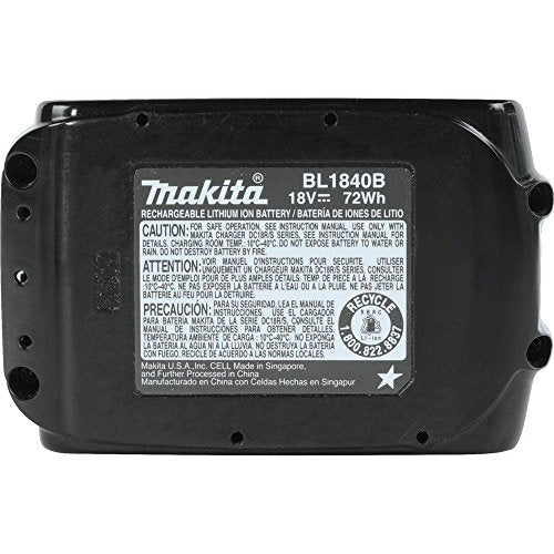 Makita BL1840B 18V LXT Lithium-Ion 4.0Ah Battery, Black Makita