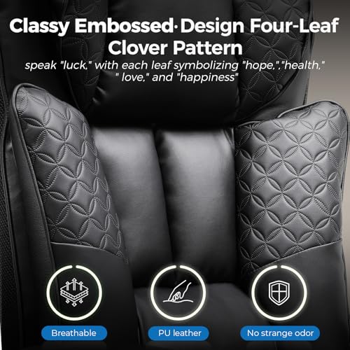 GTRACING Big and Tall Office Chair 400LBS Wide Ergonomic Gaming Chair with Deluxe Embossing Designed Leather with Foot Rest,150°Reclining Adjustable Soft Armrests Pocket Spring Back Support and Pillow GTRACING