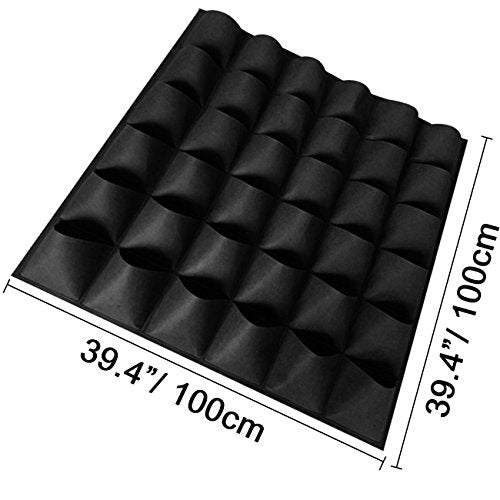 Ogrmar 36 Pockets Vertical Wall Garden Planter Plant Grow Bag for Flower Vegetable for Indoor/Outdoor (36 Pockets, Black) Ogrmar