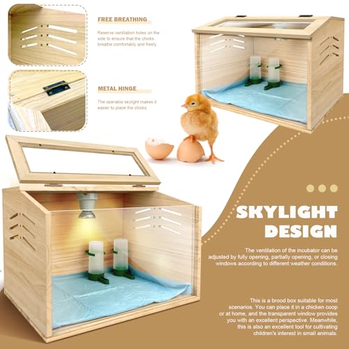 Chicken brooder Box,Chick brooder,brooder Box for Chicks,Small Chicken coop,Baby Chicken Supplies,Chick brooder Box,Quail cage,Quail coop,Measures Approximately 15.7X12X12 inches LIAQICHA