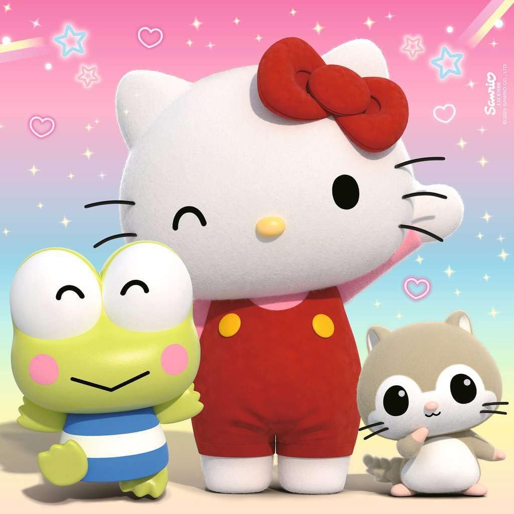 Ravensburger Children's Puzzle 12001035 - Abenteuer in Cherry Town - 3x49 Teile Hello Kitty Puzzle for Children from 5 Years, White Ravensburger