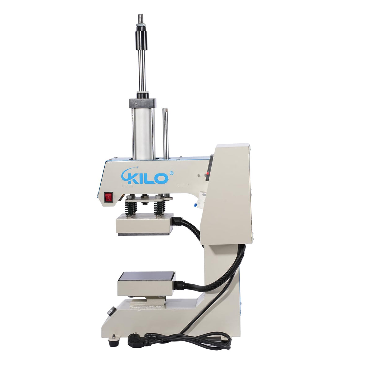 FAVSH 10×10 Label Pneumatic Heat Press Machine with Upper & Lower Heating - Dual Heating Platen for Small Items, Teflon Coated, LCD Display FAVSH