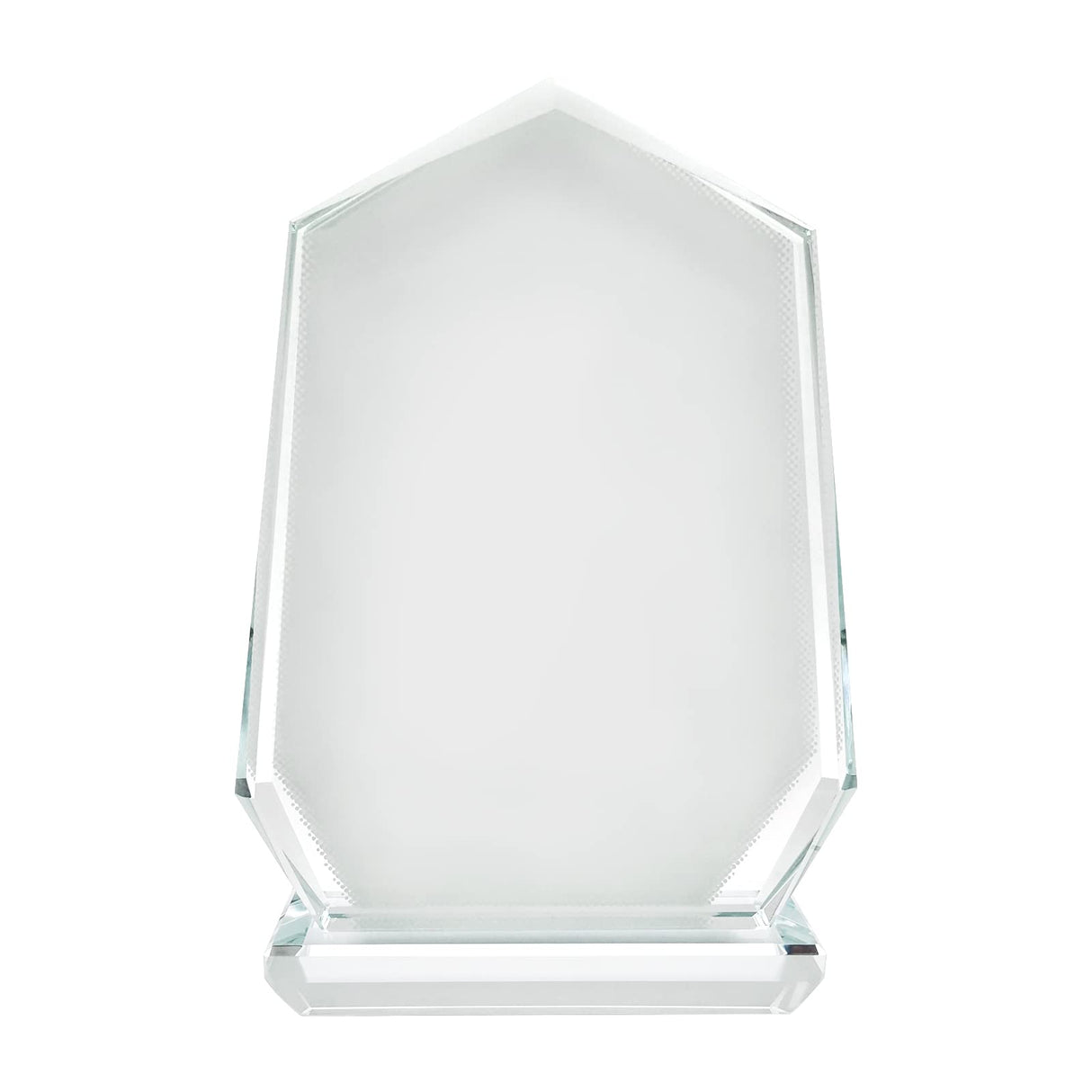 YGFRSTO Crystal Sublimation Blanks Sublimation Glass for Custom Picture Photo Frame, Award Plaque, Crystal Tabletop Decor, In-Loving Memory Sublimatin Printing Products (Peak) YGFRSTO