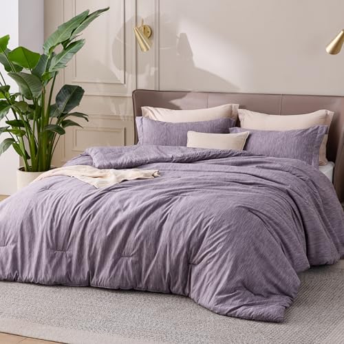 Bedsure King Size Comforter Set - Dark Red King Comforter Set, Soft Bedding for All Seasons, Cationic Dyed Bedding Set, 3 Pieces, 1 Comforter (104"x90") and 2 Pillow Shams (20"x36"+2") Bedsure