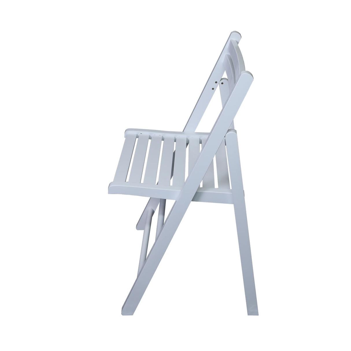 Casual Home Wooden Folding Chairs 2-Pcs Set, 17" W x 18" D x 30.75" H, White Casual Home