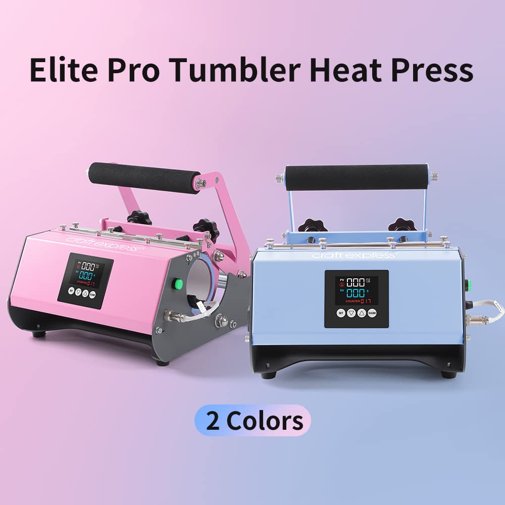 Craft Express Tumbler Press Machine for Crafting and Sublimation – for Use with Stainless Steel Tumblers and Skinny Bottles – Create Heat Transfers to Make Retail Products and Gifts Craft Express