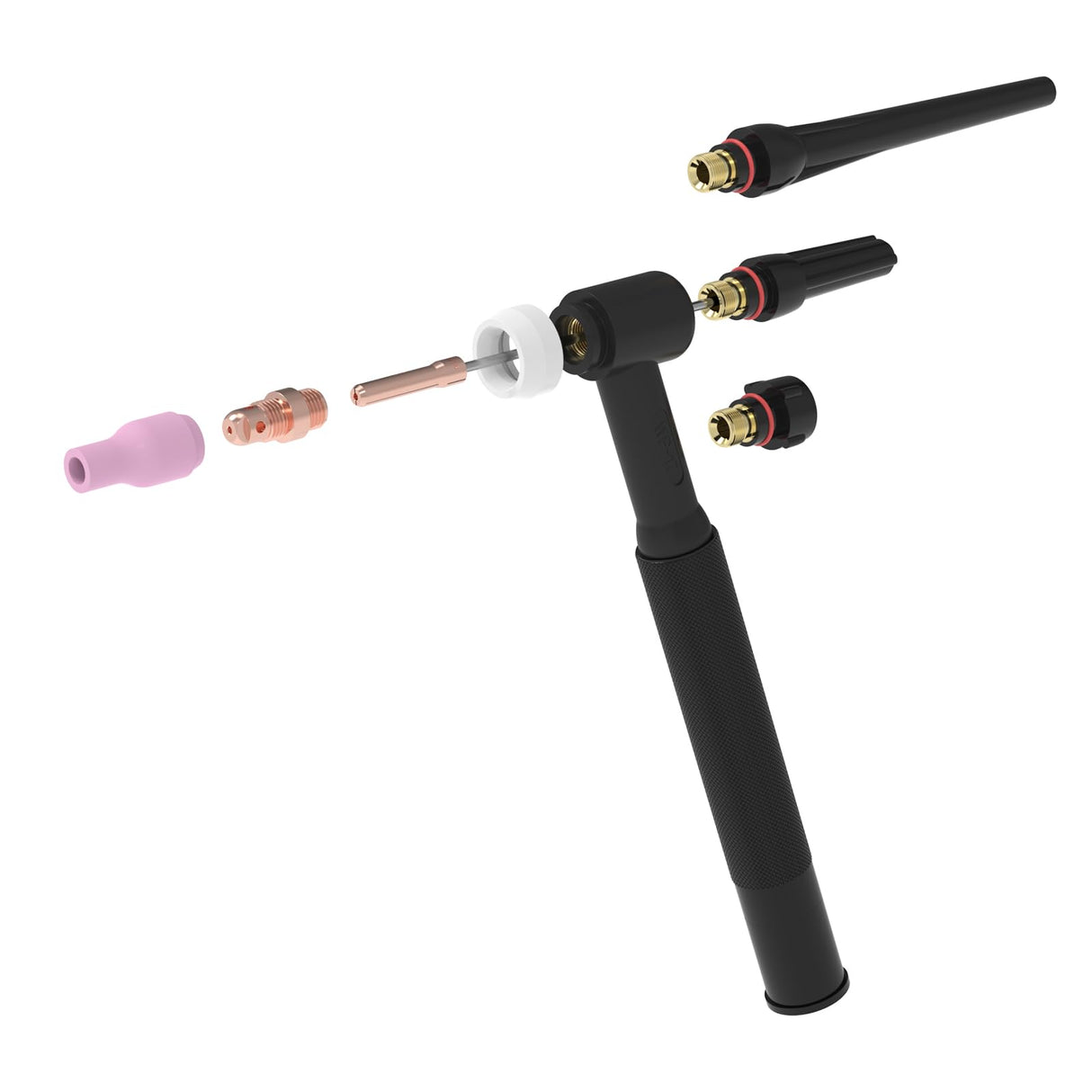 TOOLIOM 71Pcs TIG Welding Torch Accessories Kit Stubby Gas Lens Glass Cup Ceramic Cup Back Cap Kit for WP-17/18/26 TOOLIOM