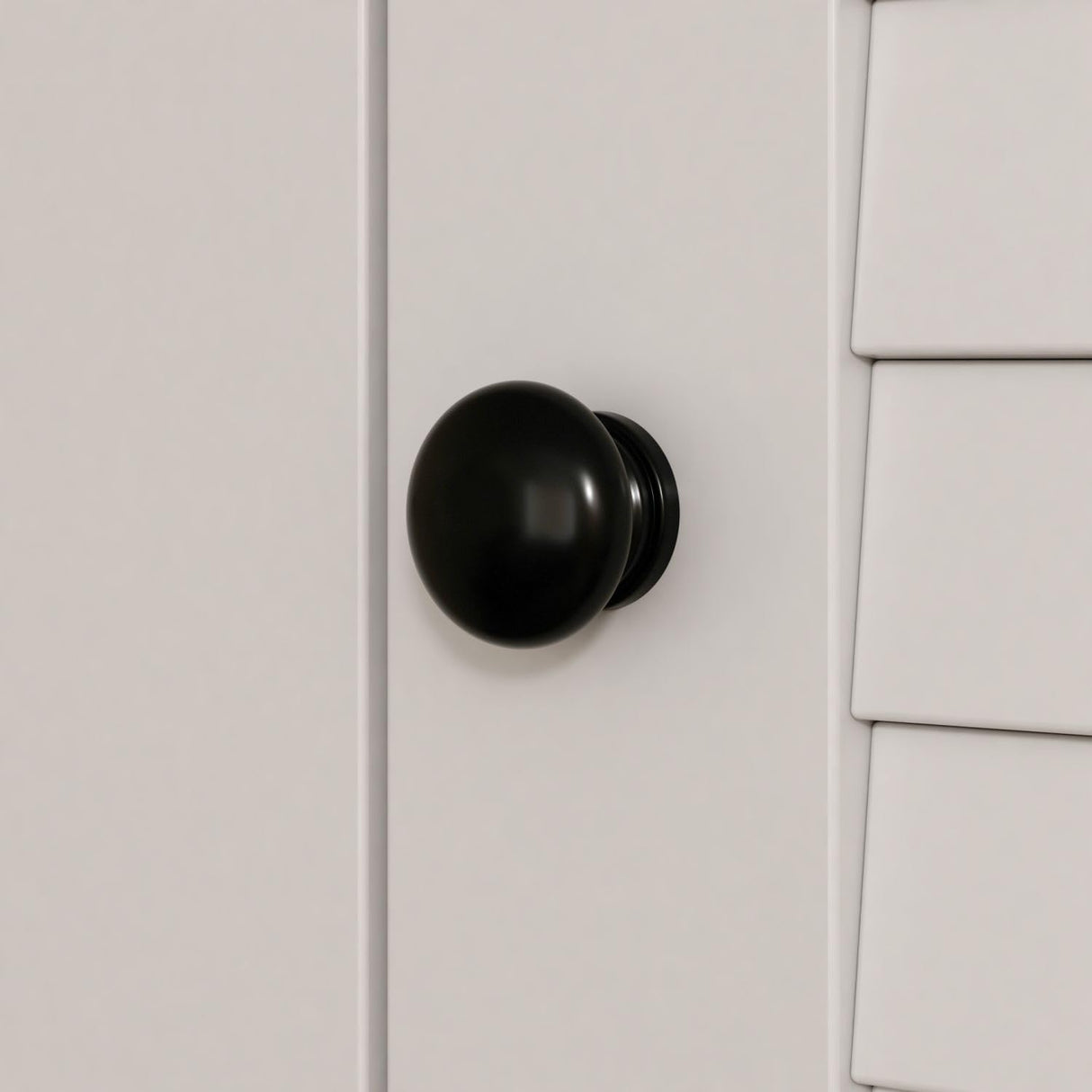 MOUMON 4 Shutter Door Wardrobe Armoire Closet with Shelves and Drawers, Armoire Wardrobe Closet with 2 Hanging Rods, for Bedroom White (59”W x 19”D x 70.9”H) MOUMON