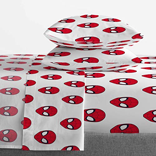 Jay Franco Marvel Spiderman Spidey Daze 5 Piece Queen Bed Set - Includes Reversible Comforter & Sheet Set Bedding - Super Soft Fade Resistant Microfiber (Official Marvel Product) Jay Franco