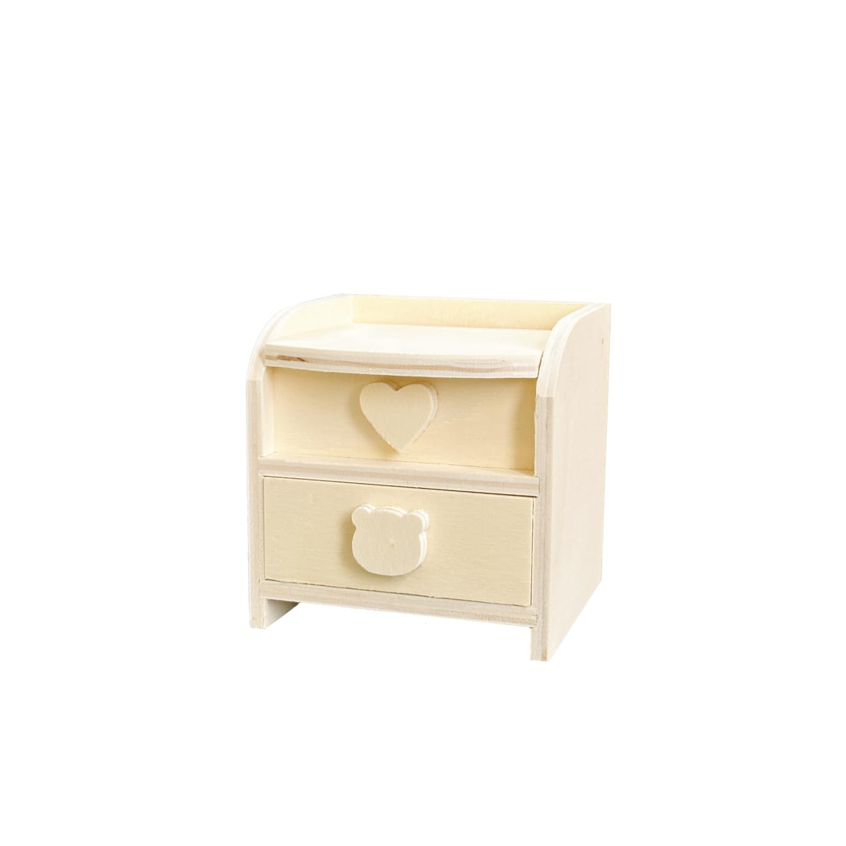 HAN SHENG Wooden Jewelry Organizer Box with Mirror Jewelry Storage Case Small Jewelry Box Gift Box Unfinished Wood Craft Storage Container for Necklace Earring Rings Storage HAN SHENG