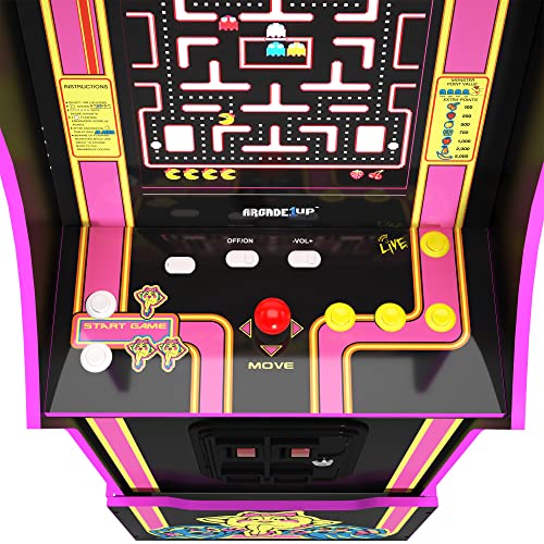 Arcade1Up BANDAI NAMCO Legacy Arcade Game Ms. PAC-MAN™ Edition – Arcade Machine for Home - 14 Classic Games ARCADE1UP