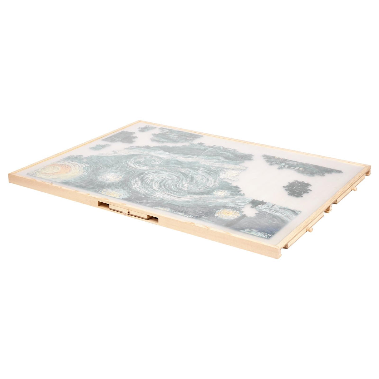 VEVOR 1500 Piece Rotating Puzzle Board with 5 Drawers and Cover, 34x25 inch in Portable Wooden Table, Jigsaw Puzzle Accessories for Adults, Puzzles Organizer Storage System, Birthday Gift for Mom VEVOR