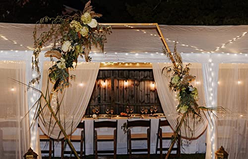 Quictent 10x30 Heavy Duty Party Tent with 6 Removable Mesh Windows & Ventilation - Waterproof Outdoor Canopy Tent for Weddings, Backyard Events, Shelter, UV Protection (White) Quictent