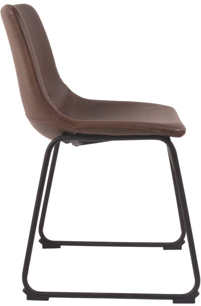 Signature Design by Ashley Mid Century Centiar 18.75" Dining Bucket Chair, 2 Count, Black and Brown Signature Design by Ashley