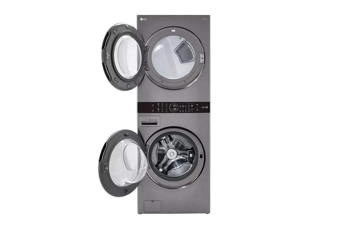 Single Unit Front Load LG WashTower™ with Center Control™ 4.5 cu. ft. Washer and 7.4 cu. ft. Electric Dryer LG