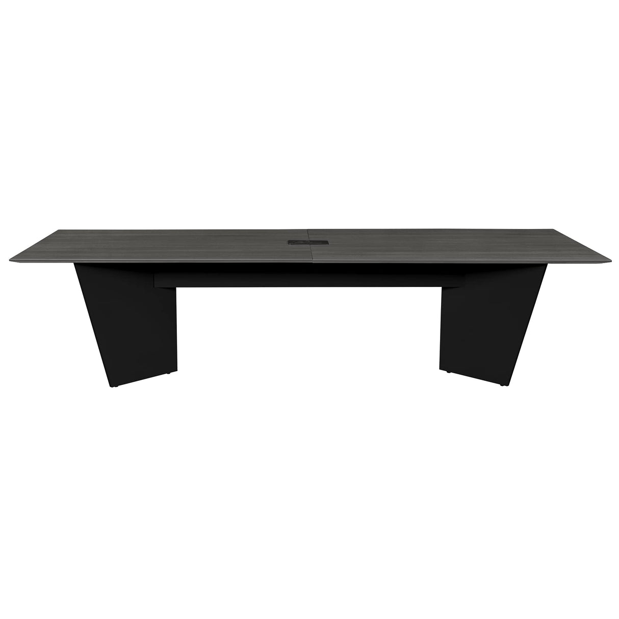 Regency Conference Room Table, 10 ft, Ash Grey/Black Regency