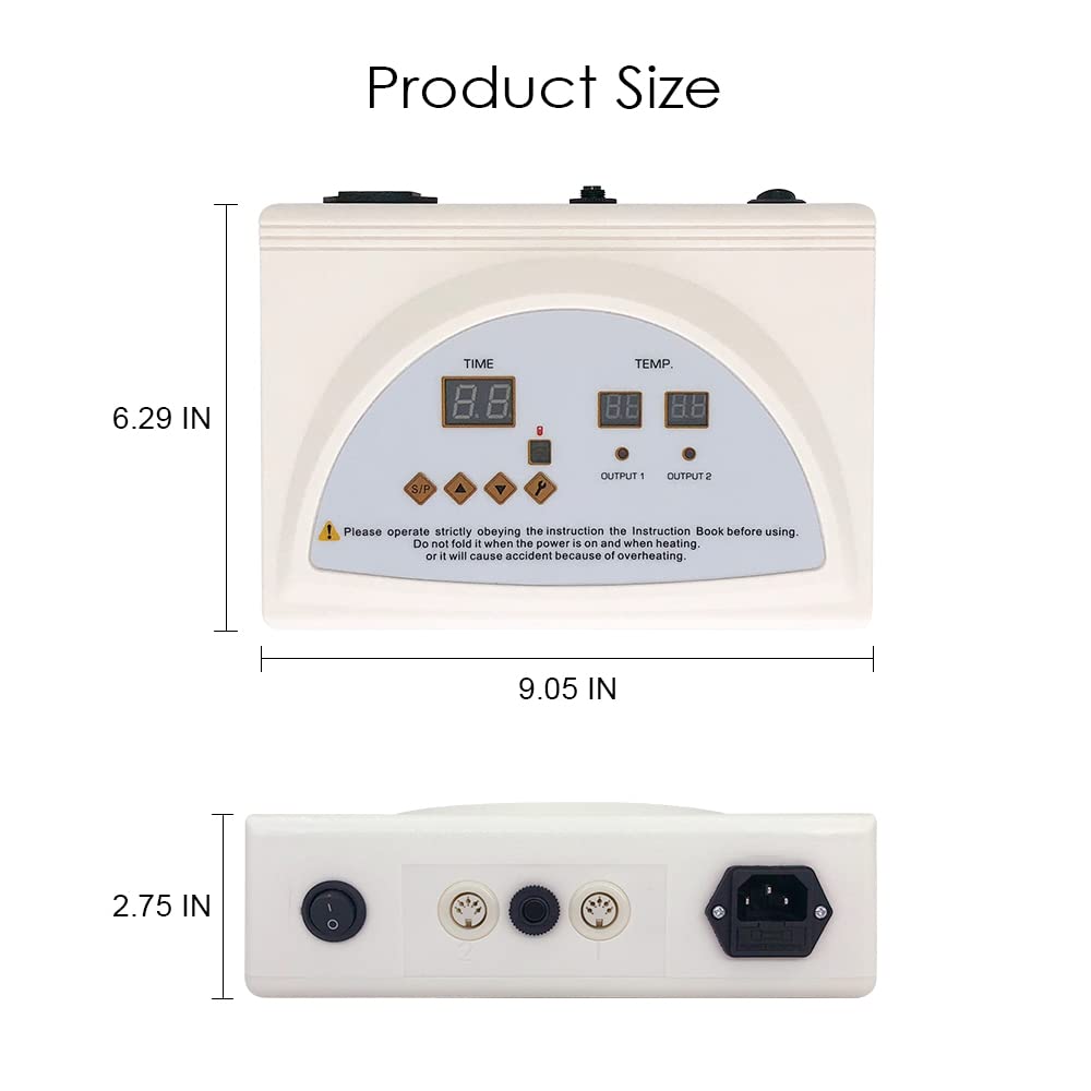 Infrared Sauna Blanket Controller, Digital Heat 2 Zone Sauna with Remote Control, Professional Detox Anti Ageing Beauty Machine, Sauna Blanket Replacement Parts (NOT Included Blankets) TaTalife