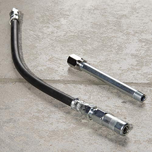 Workforce Mini Grease Gun, for 3 oz. Cartridges, 12 In. Flexible Extension, 4 In. Rigid Extension - L1305 Legacy Manufacturing