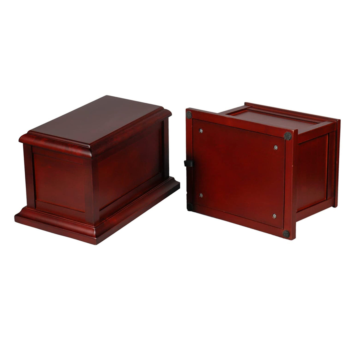 Cherry Solid Wooden Urns for Adult Male, Cremation Urns Eco-Friendly Wooden Casket Urn for Human Ashes Adult Female, Wood Keepsake Memorial Urns XMKAISITE