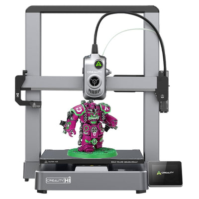 Creality Hi 3D Printer, Support Multi Color Printing Needs CFS, 500mm/s Max Speed 95% Pre-Assemble, XY Step-Servo Motor and Auto Leveling Build Volume 10.24×10.24×11.81 inch