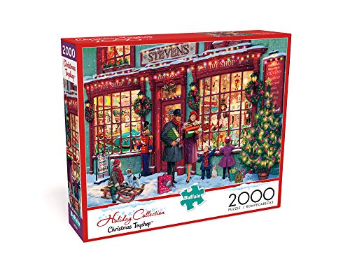 Buffalo Games - Christmas Toyshop - 2000 Piece Jigsaw Puzzle for Adults Challenging Puzzle Perfect for Game Nights - 2000 Piece Finished Size is 38.50 x 26.50 Buffalo Games