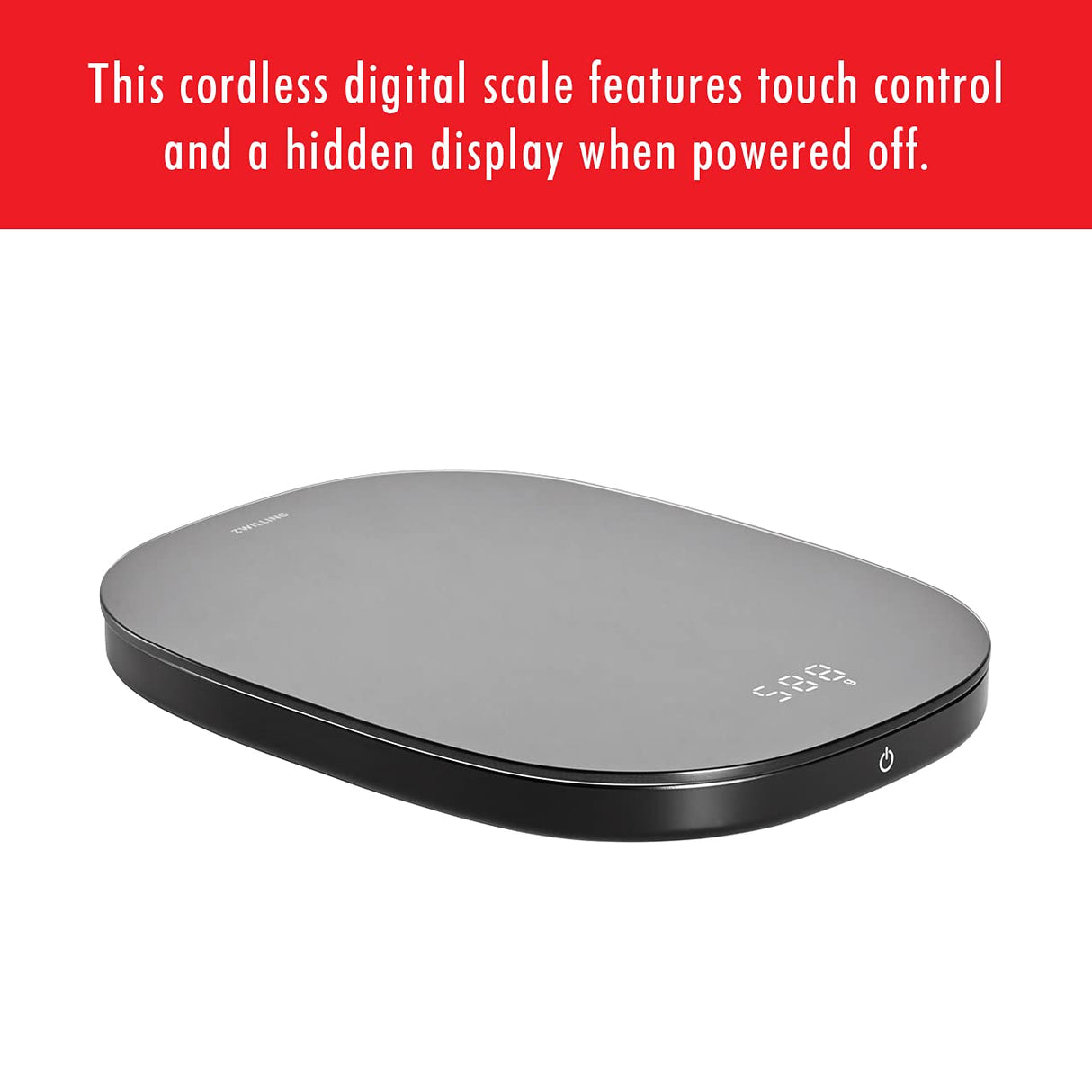 ZWILLING Enfinigy Digital Kitchen Food Scale, Max weight 22lbs, Grams & Ounces, 0.1-gram Accuracy, Black ZWILLING