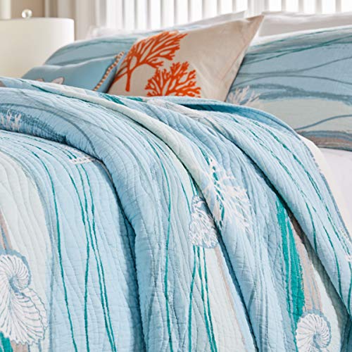 Greenland Home Maui Embroidered Coastal Quilt Set, King/California King (3-Piece) Greenland Home Fashions