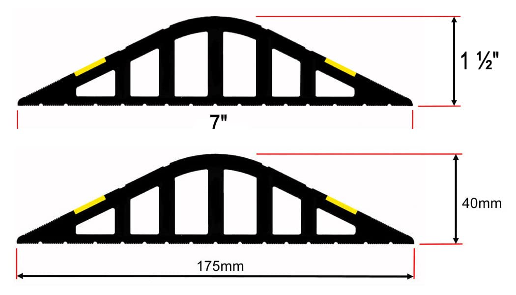 1 ½" High Garage Door Flood Barrier Threshold Kit (8'3") | Flexible PVC | Complete Kit Includes 2 Adhesives | GaraDry GARADRY