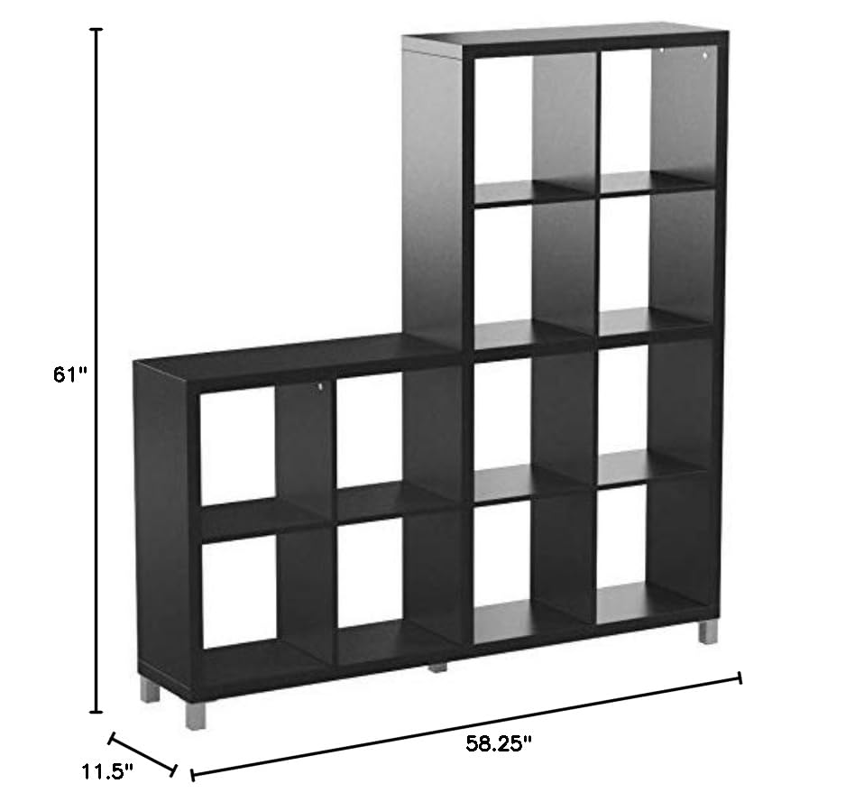 Baxton Studio Sunna Modern Cube Shelving Unit, Dark Brown Baxton Studio