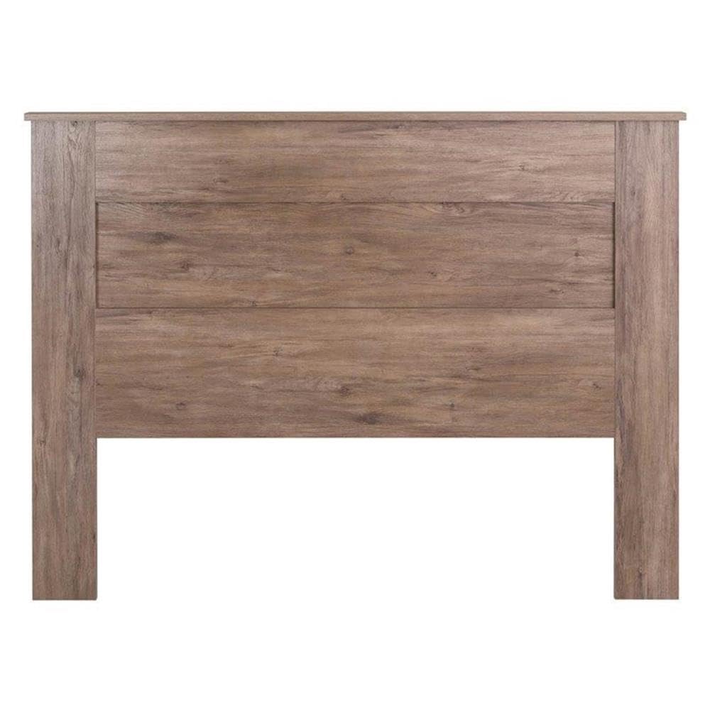 Prepac Stylish Flat Wood Panel Headboard for Queen Size Beds, Simplistic Wooden Queen Headboard 2.25" D x 64.5" W x 48" H, Drifted Gray, DHFQ-1301-1 Prepac