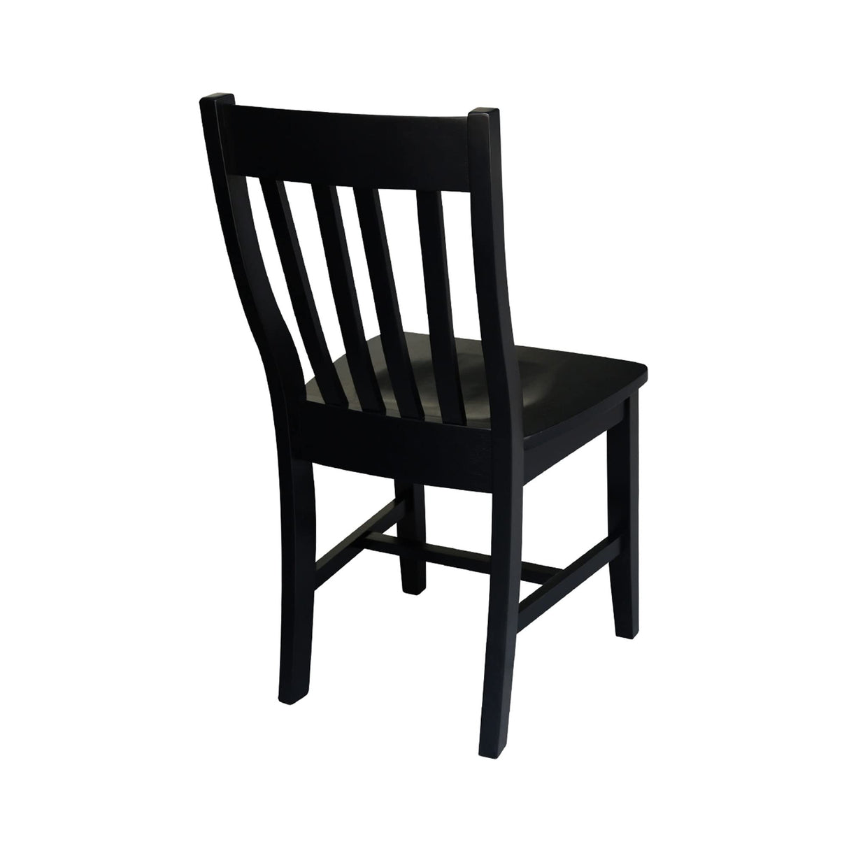 International Concepts Pair of Schoolhouse Chairs Black IC International Concepts