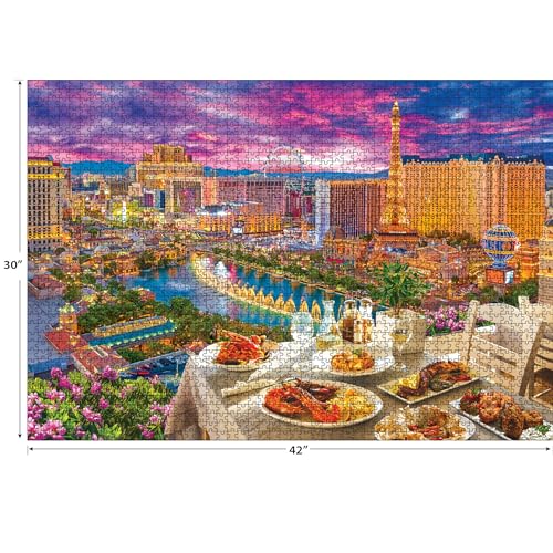 RoseArt - Kodak Premium - La Vida Las Vegas - 3000 Piece Jigsaw Puzzle for Adults RoseArt
